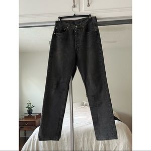 Vintage 501 Levis W31 L32 faded black Jeans